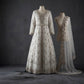Pearl White Handwork Maxi – Luxury Net Ensemble ✨