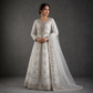 Pearl White Handwork Maxi – Luxury Net Ensemble ✨