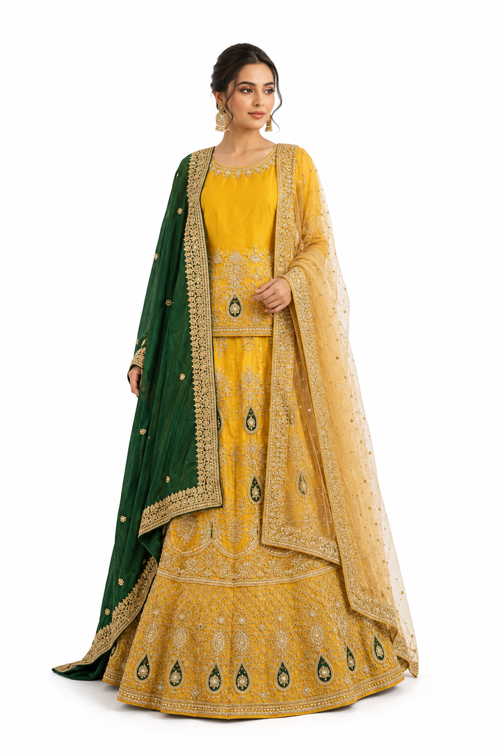Luxury Embroidered Bridal Lehenga