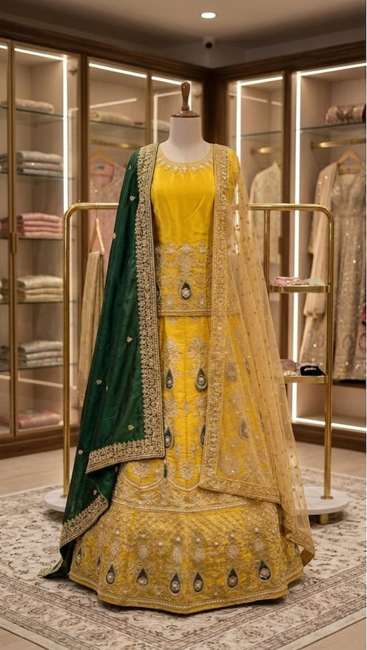 Luxury Embroidered Bridal Lehenga