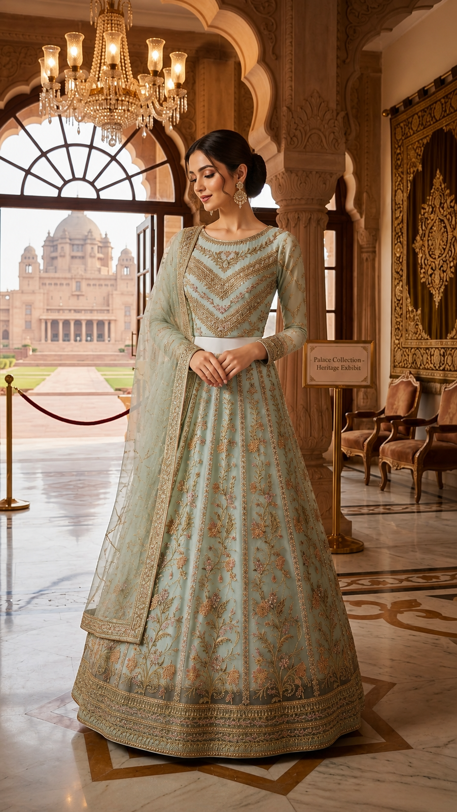 ✨ Royal Heritage Embroidered Lehenga ✨