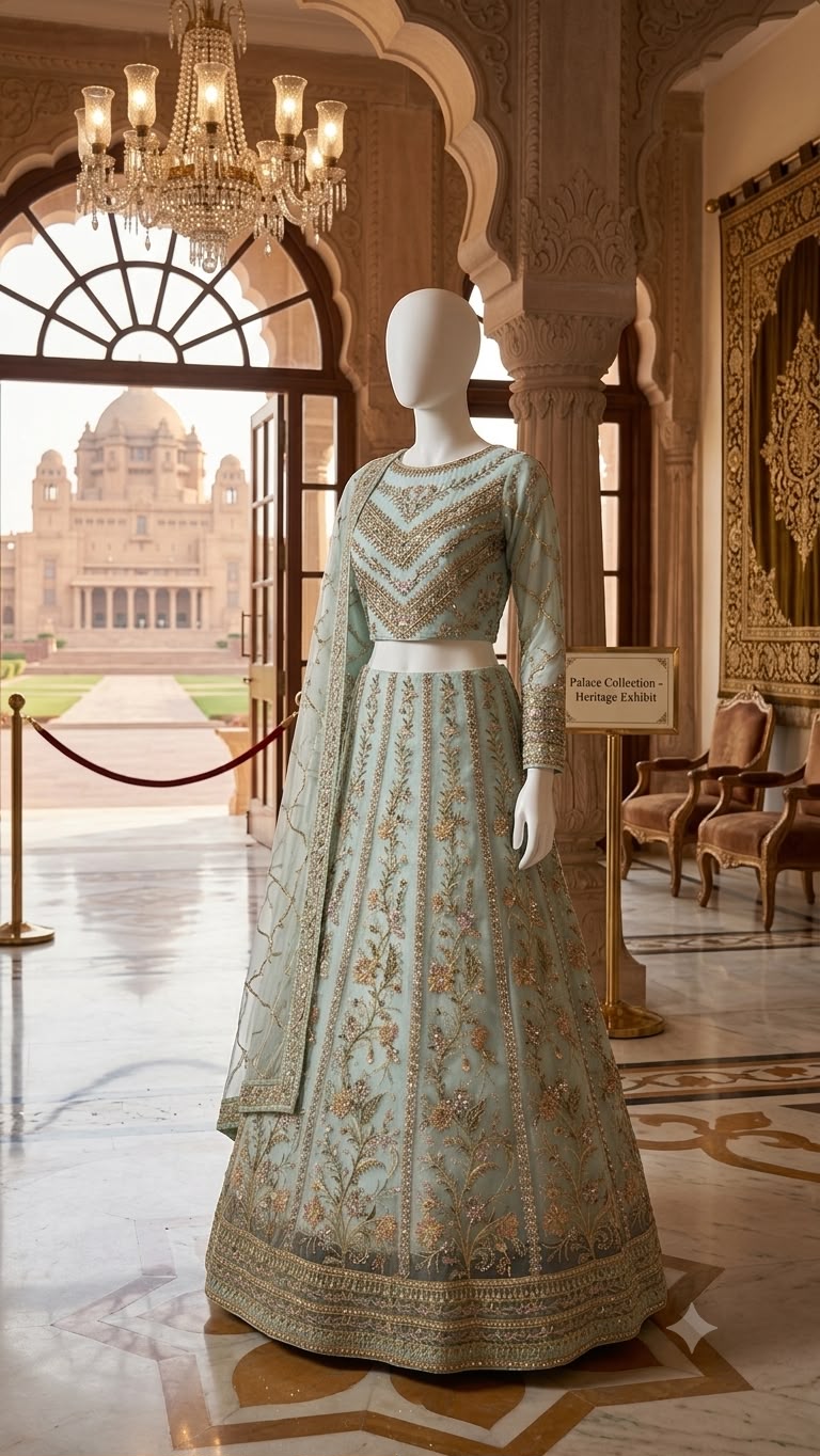 ✨ Royal Heritage Embroidered Lehenga ✨
